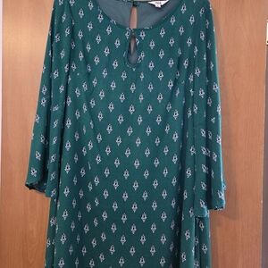 JACK By BB DAKOTA Teal Patterned Women's Tunic Size L